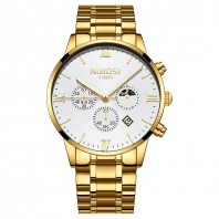  NIBOSI Fashion Men Watches Luxury Business Quartz Watch Men Sport Watch Metal Waterproof Wristwatches Relogio Masculino Saat-2325