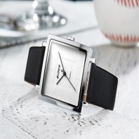 BlDEN fashion womens watches ladies square woman watch elegant shiny girl leather women quartz watch charm clock Reloj Mujer 3329