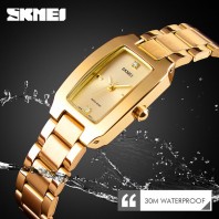 SKMEI Japan Quartz movement Ladies Watch Luxury Diamond Dial Dress Clock Women Watches