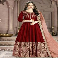 Banglori Silk Indian Anarkali Suit