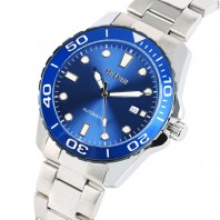 BIDEN Stainless Steel Men Mechanical Watch Automatic Self-Wind Wrist Watches-3337